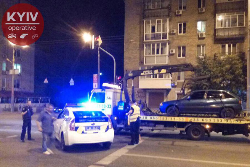 Полиция отобрала автомобиль у киевлянина (видео)