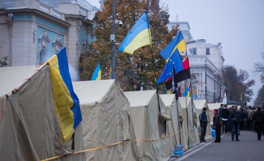 Из центра Киева могут выгнать митингующих