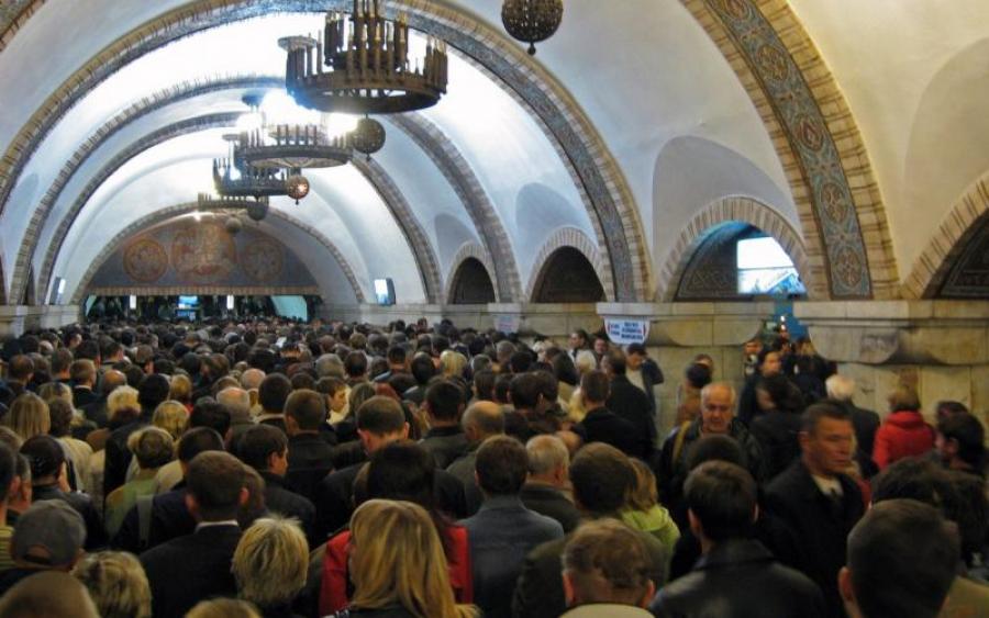 В Киеве определили самую многолюдную станцию метро