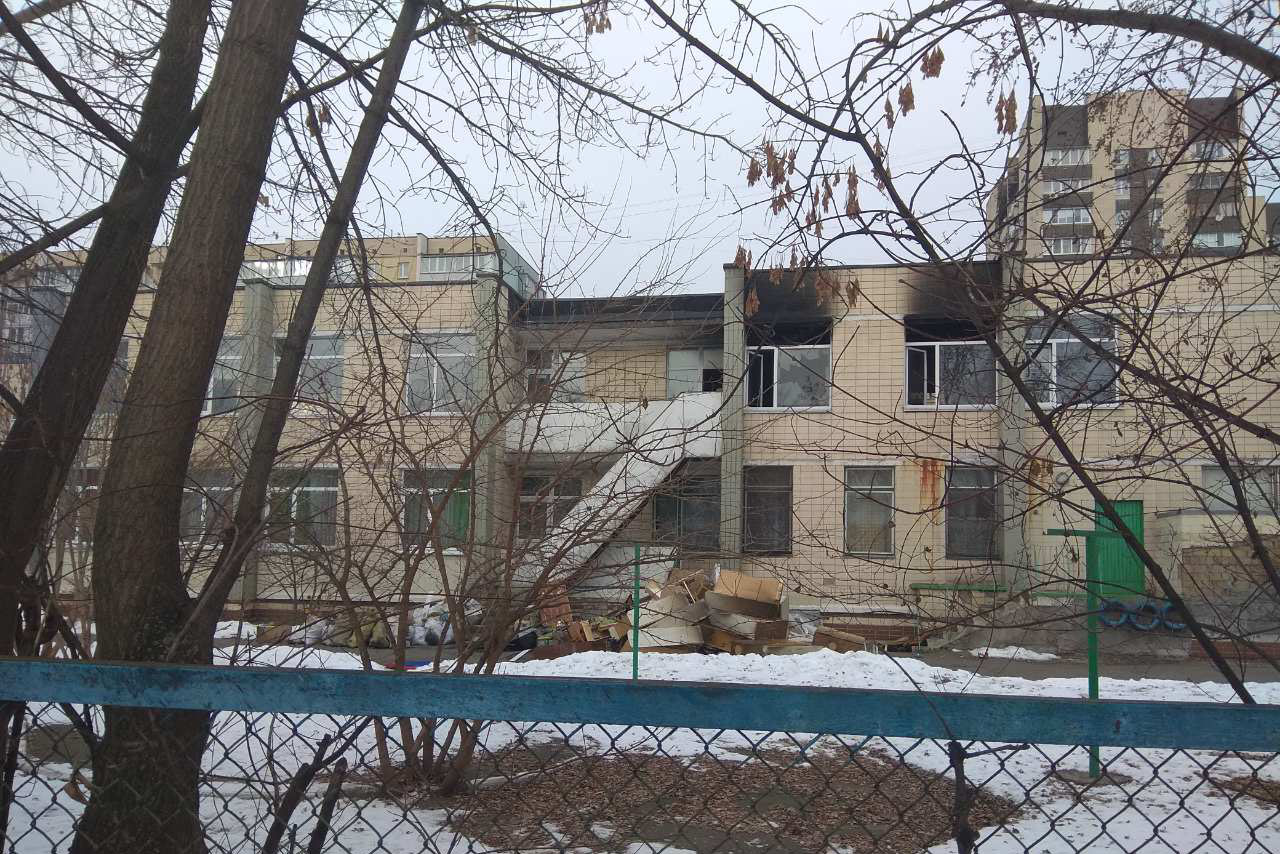 В Киеве горел детский сад