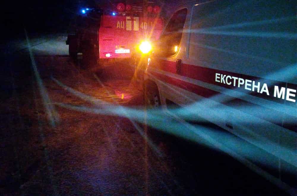 В Тетиеве застрял автомобиль скорой помощи