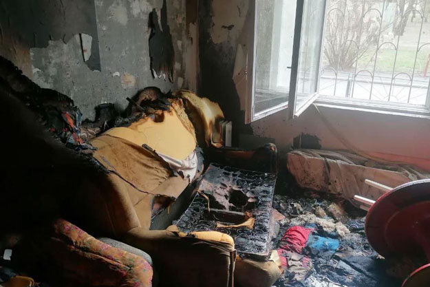 В Дарницком районе Киева во время пожара сгорел человек