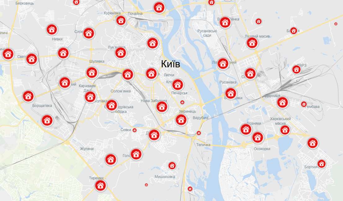 В столице обновили карту укрытий: доступна веб-версия, а также карта в приложении Киев Цифровой