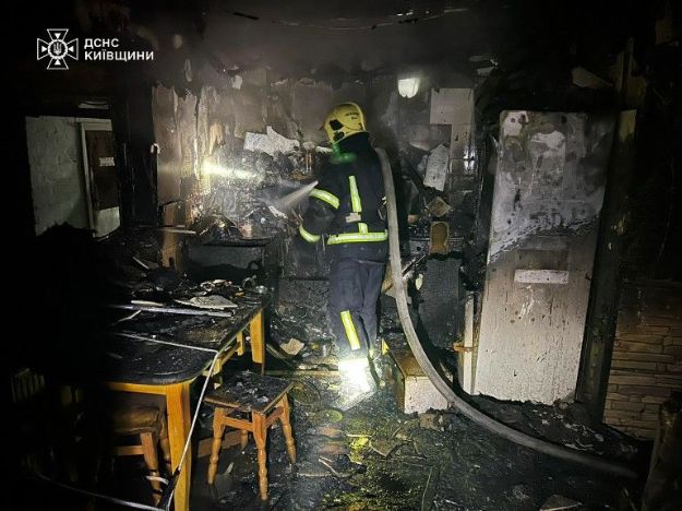 На Киевщине мужчина сгорел заживо в частном доме
