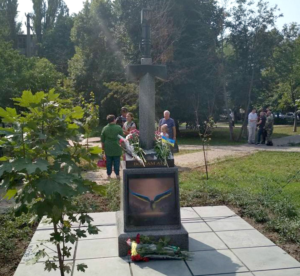 Памятник героям АТО в Киеве пытались взорвать