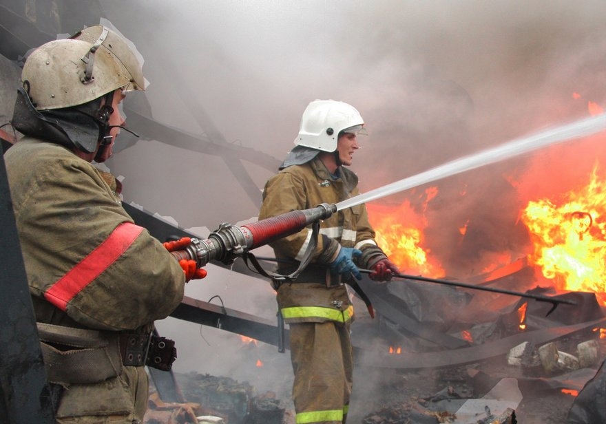 В Киеве горел детский сад (фото)