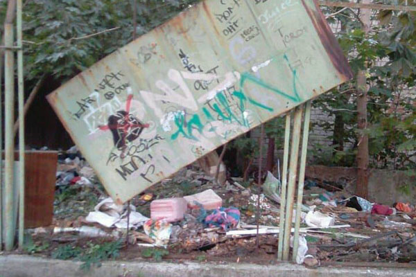 Картина за украденным забором потрясла киевлян (фото)