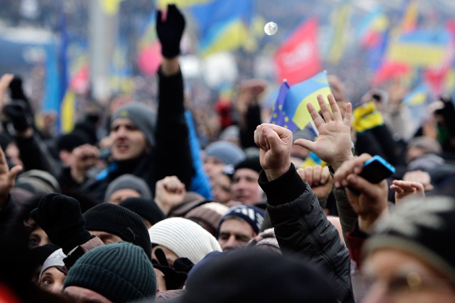 В Киеве полиция разгоняла протестующих