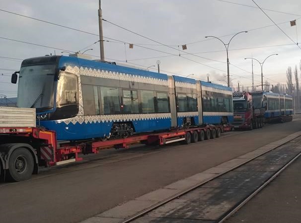 В Киев прибыли новые трамваи
