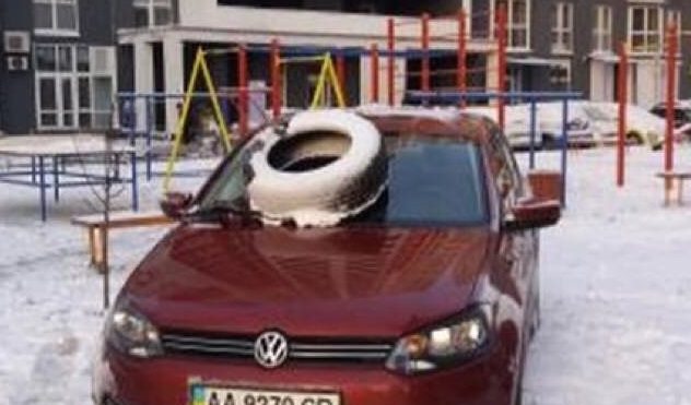 В Киеве наказали очередного героя парковки