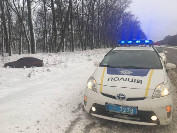Ликвидировать последствия снегопада под Киевом будет полиция