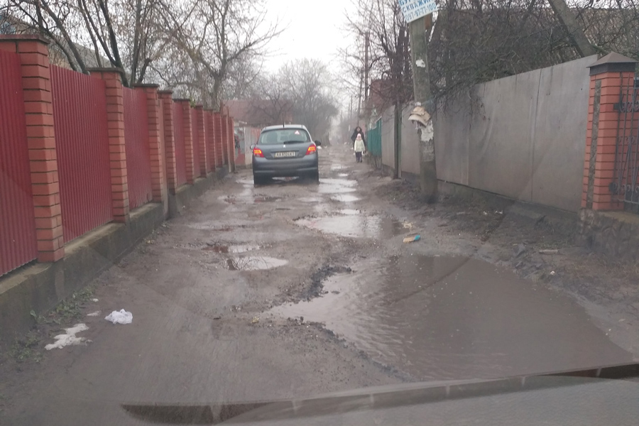 В Киеве нашли самую страшную дорогу (фото)