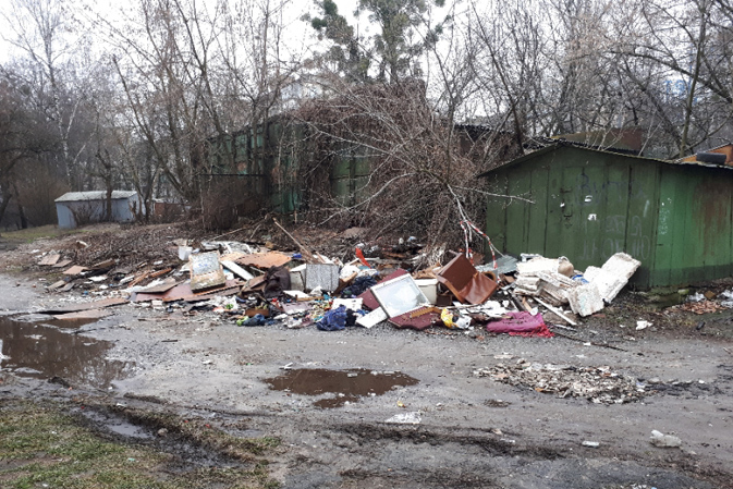 В Киеве появились новые мусорные свалки (фото)