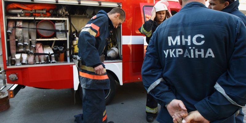 В Киеве сгорел МАФ