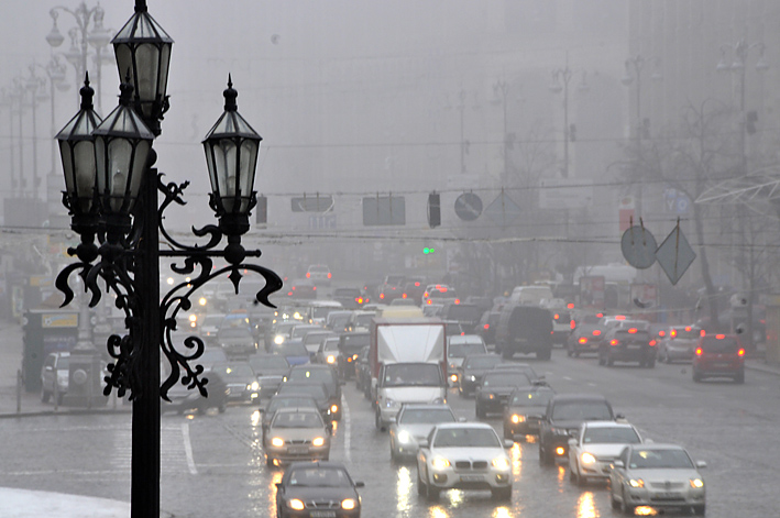 В Киеве – дождь