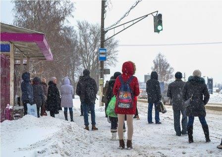 Городской транспорт ходит с отставанием от графика