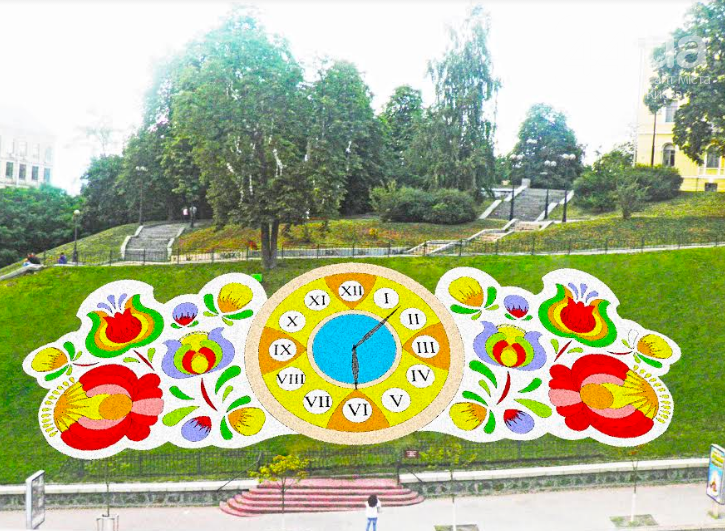 В центре Киева обновят цветочные часы
