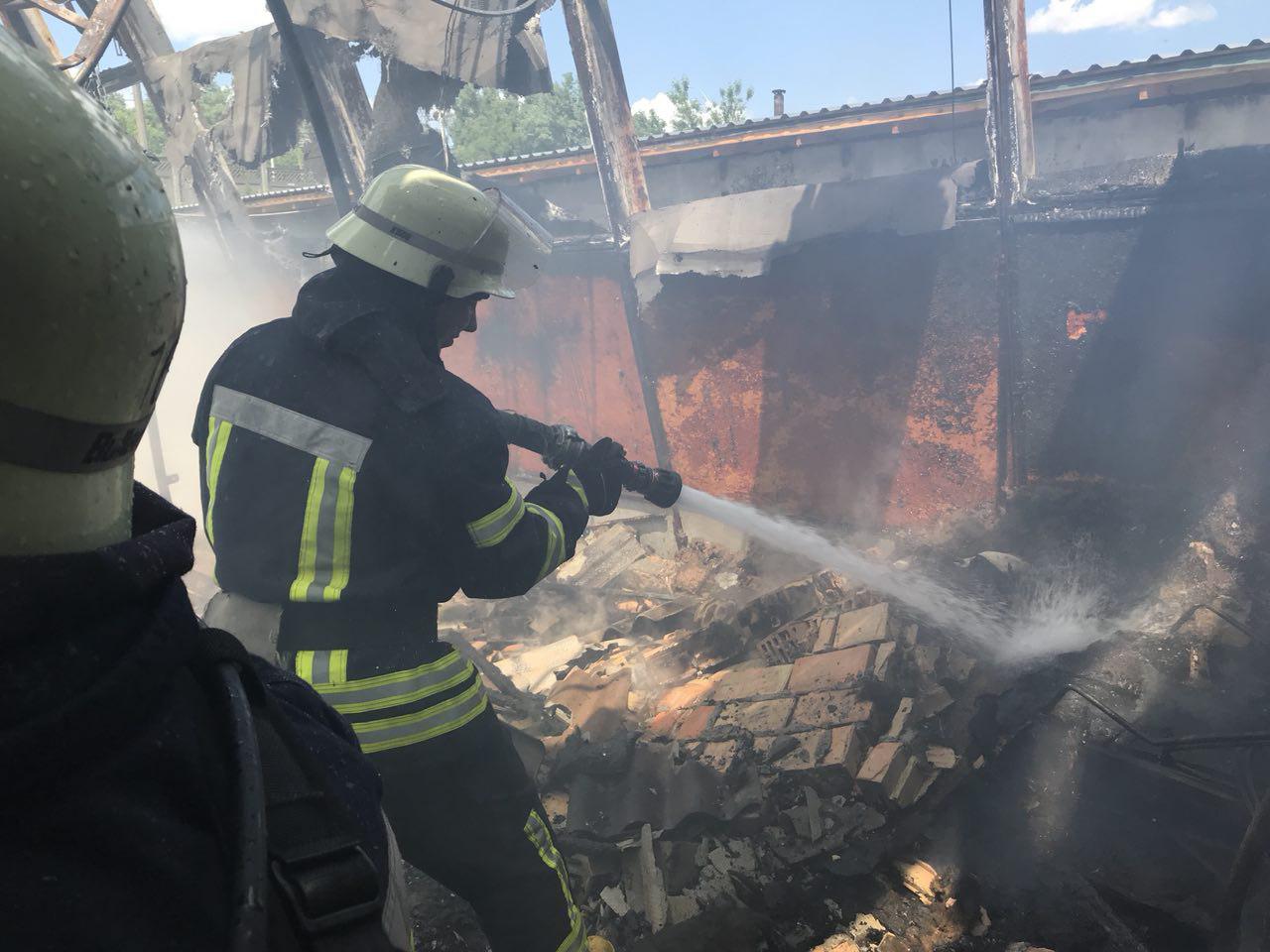 Пожар в Гидропарке тушат десятки спасателей