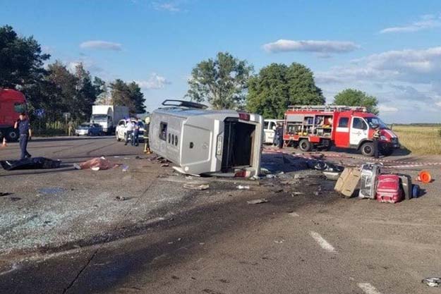 В маршрутке из Киева погибли четыре пассажира (фото)