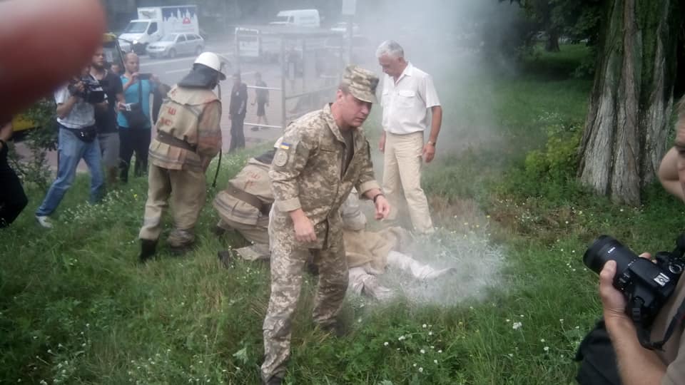 Киевлянин устроил самосожжение на глазах у пожарных