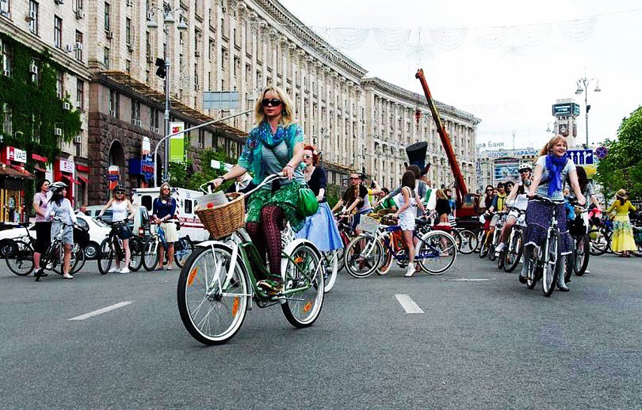 Киевляне поедут на работу на велосипедах