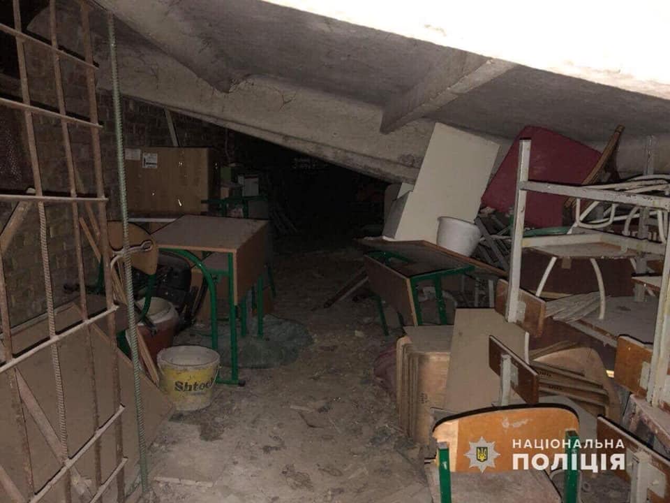 Разрушением школы в Броварах заинтересовалась полиция