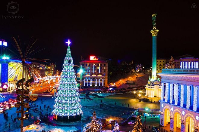 Новогодние акции в Киеве продлятся почти месяц