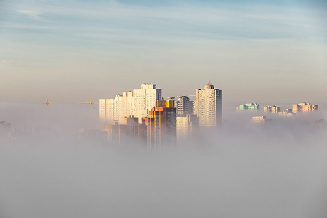 В Киеве – туман