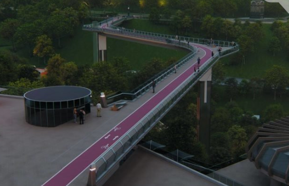 Началось строительство велосипедного моста (видео)