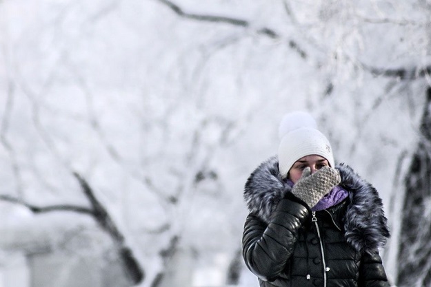 На Киев идут сильные морозы и снегопад