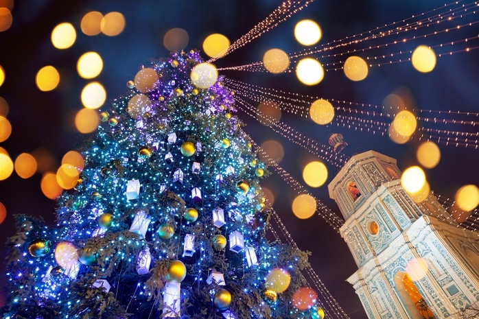 В Киеве выбирают лучшую новогоднюю фотозону