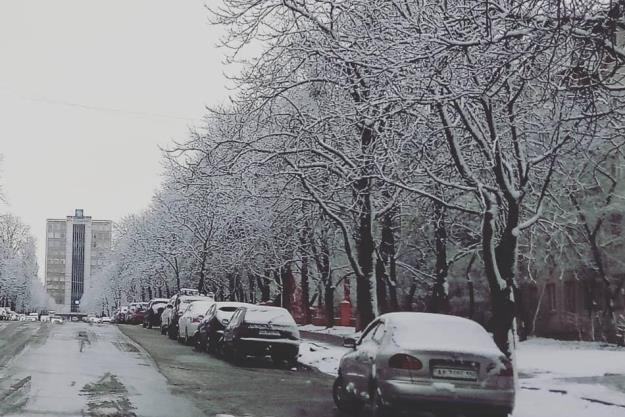 В Киев вернулась зима. Фоторепортаж
