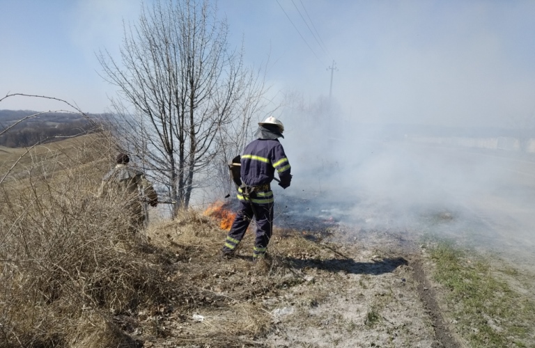 В горящей траве под Киевом нашли труп