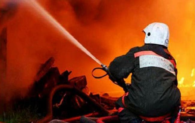 В Киеве сгорел очередной МАФ
