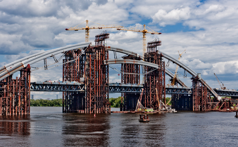 Кличко рассказал, когда достроит Подольский мост
