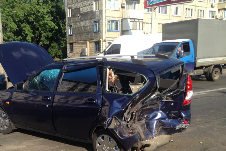 В Киеве – столкновение четырех автомобилей