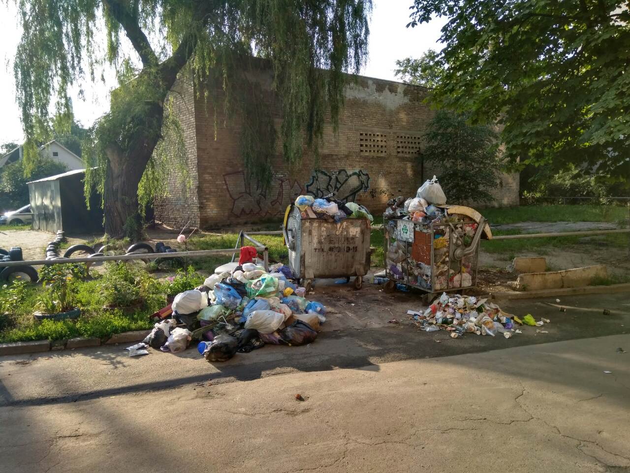 Борщаговка завалена мусором