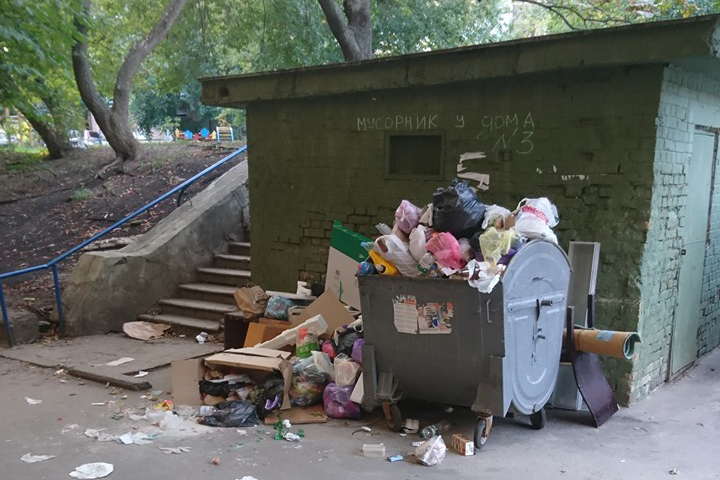 В Печерском районе – мусорные свалки (фото)