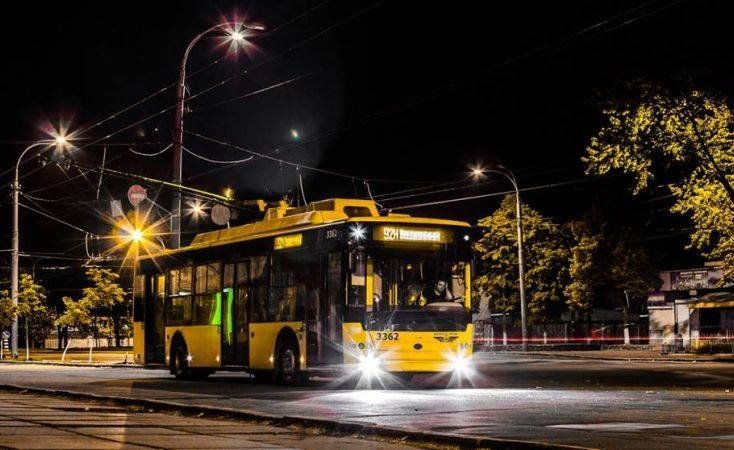 Ночной троллейбус изменит маршрут