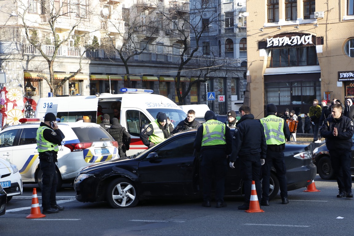 Киевские полицейские попали в аварию