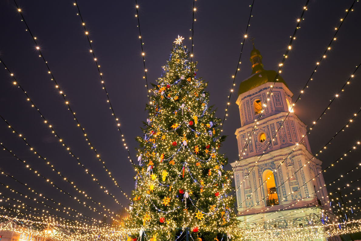Киевская елка – одна из самых красивых в Европе