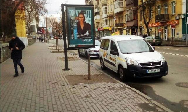 В Киеве из-за рекламы сносят деревья (дополнено)