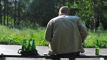 В Киеве на улицах ловят пьяниц
