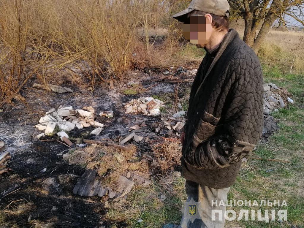 Под Киевом местный житель организовал масштабный пожар