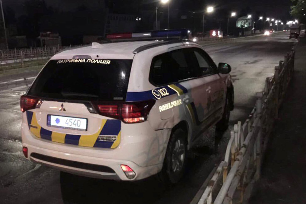 В Киеве полицейские попали в ДТП