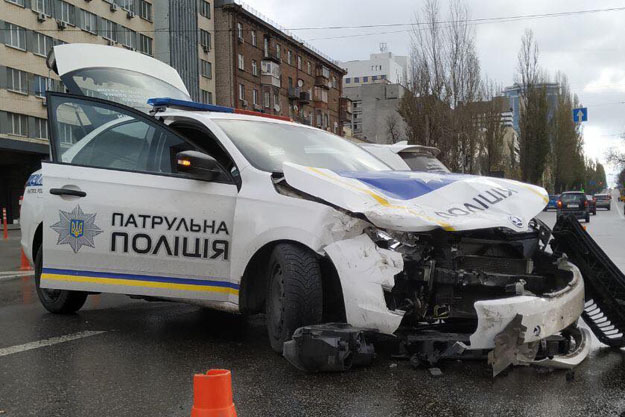 Киевские полицейские попали в ДТП