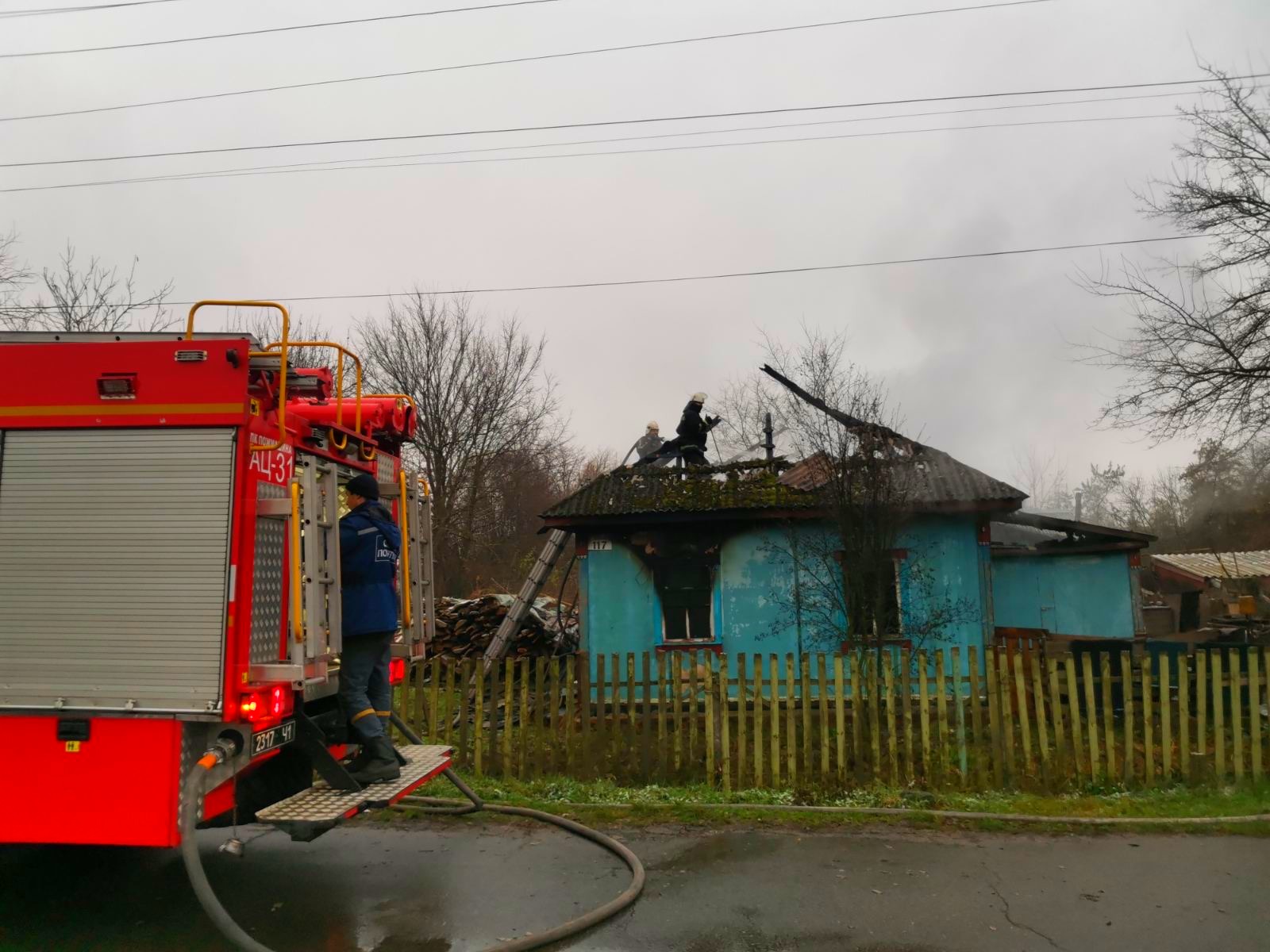 Под Киевом во время пожара погиб человек