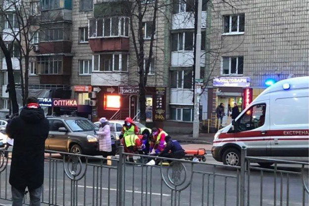 В Киеве сбили пешехода