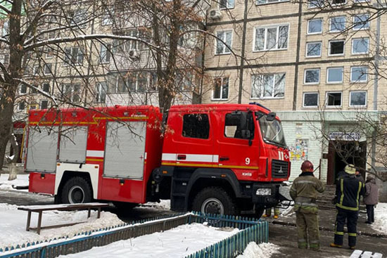 В Киеве во время пожара пострадал человек