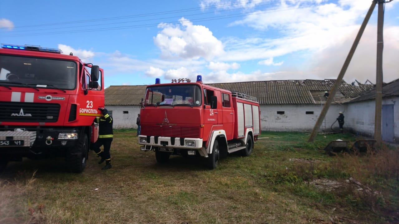 В Киевской области сгорела птицефабрики